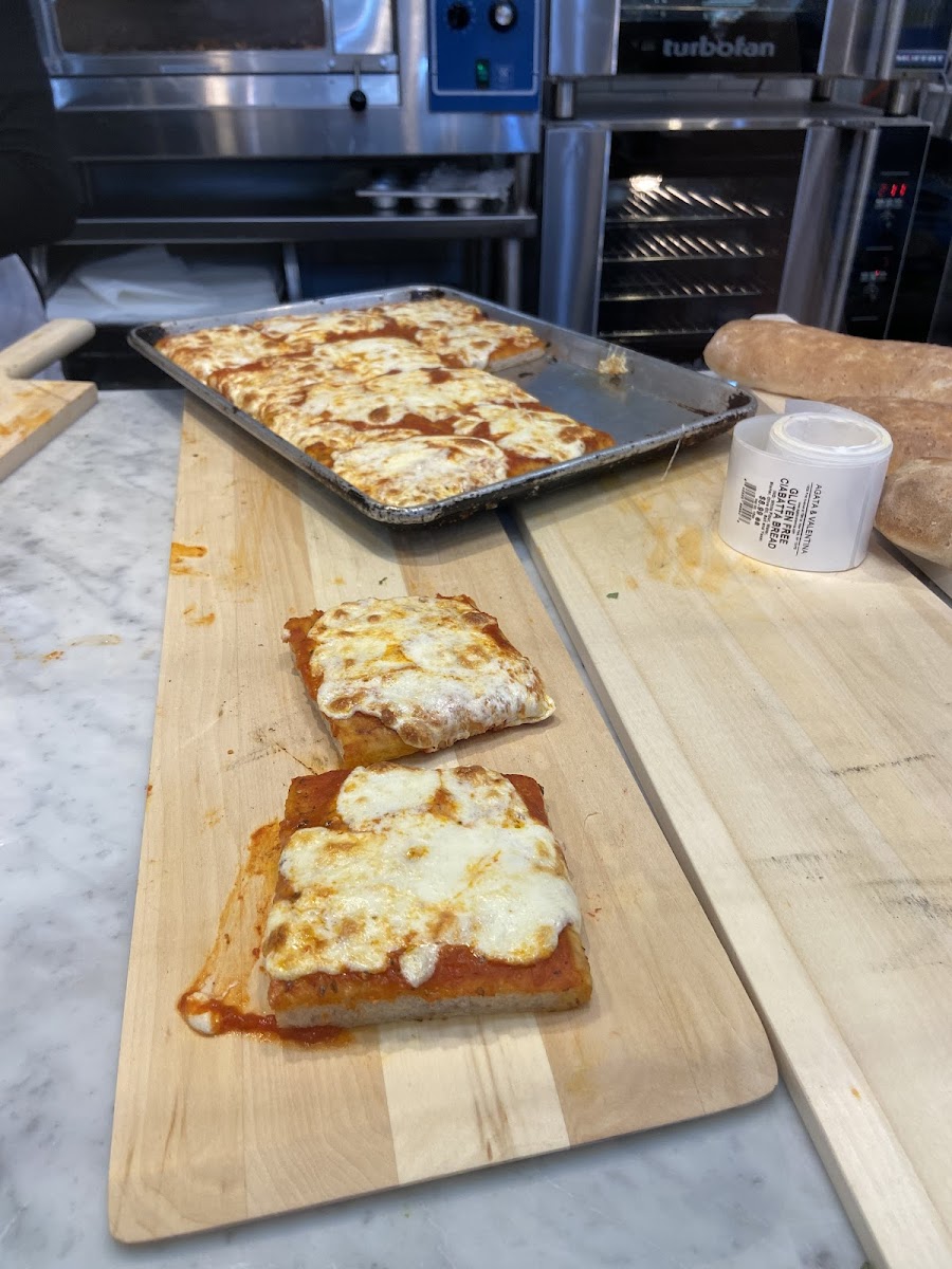 Sicilian pizza slice