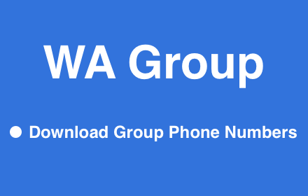 WA Group - Download Group Phone Numbers small promo image