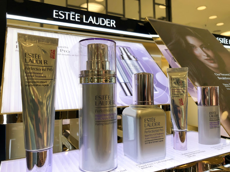 An Estee Lauder cosmetics counter is seen in Los Angeles, California, U.S. Picture: REUTERS/LUCY NICHOLSON/FILE PHOTO