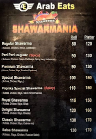 Shawarma Chopper menu 1