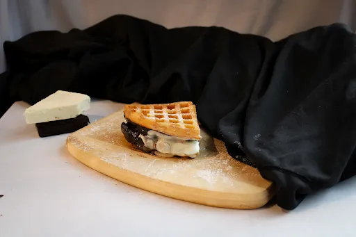 Dark And White Fantasy Waffle Sandwich