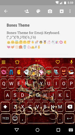 免費下載社交APP|Bones Emoji Keyboard Theme app開箱文|APP開箱王