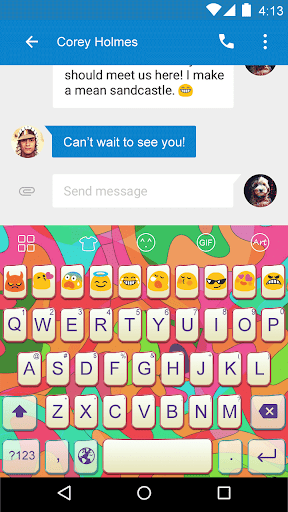 Colorful -Love Emoji Keyboard