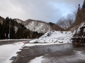 薄っすらと雪