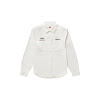 supreme honda fox racing work shirt offwhite