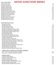 Kathi Junction menu 2