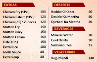 Zam Zam Arabian Mandi menu 4