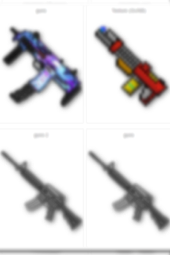 Skin Guns Addon Weapon Mod Map mcpe