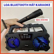 Loa Bluetooth Hát Karaoke Skd - 106 Tặng Kèm Mic Nghe Nhạc Cực Đã Âm Bass Cực Mạnh Loa Bluetooth Mini Bảo Hành 1 Năm