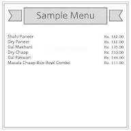 KIrti Indian Cuisine menu 1