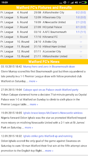 Watford Calendar