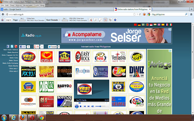 radio stations from Philippines chrome extension