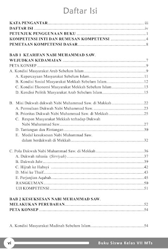 Buku Siswa Kelas 7 MTs SKI Revisi 2014