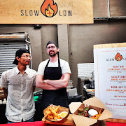 Business partners Lester Adams and Connor Wolstencroft, who have the Slow + Low food stall at the Neighbourgoods weekend market at Cape Town's Old Biscuit Mill, have taken a hit as their growing business has been knocked again as travel bans have emptied the city of tourists.