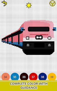 Trains Pixel Art: Color by Number,Sandbox Coloring(圖5)-速報App