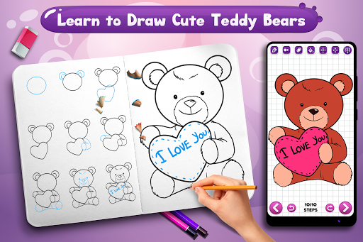 Learn to Draw Cute Teddy Bears
