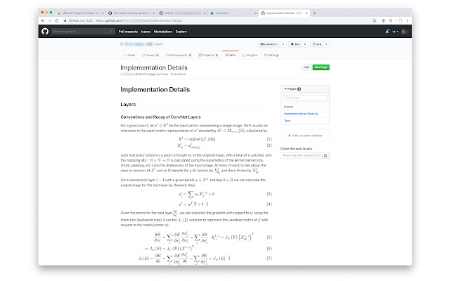 MathJax Plugin for Github chrome extension