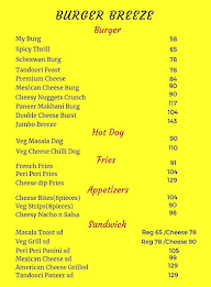 Burger Breeze menu 1