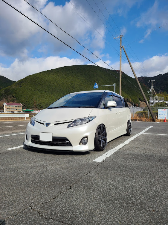 エスティマの日正タイヤ車高調・日正タイヤ・仕様変更中・ホイール交換に関するカスタム事例の投稿画像3枚目