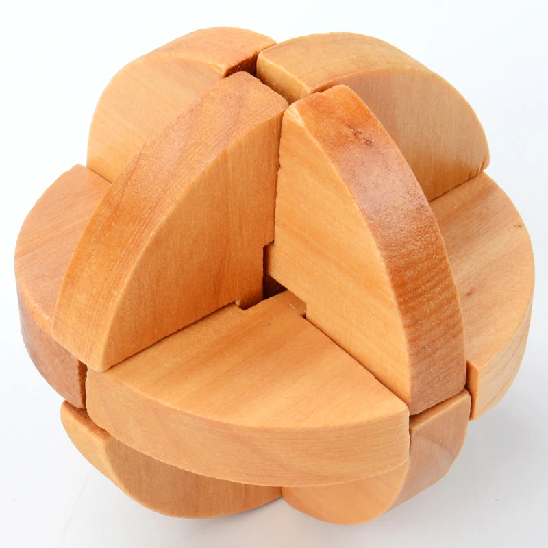 Casse-tête Luban Kongming Lock en bois, défi de logique pour enfants et adultes, améliore la patience et la réflexion, un jeu amusant.