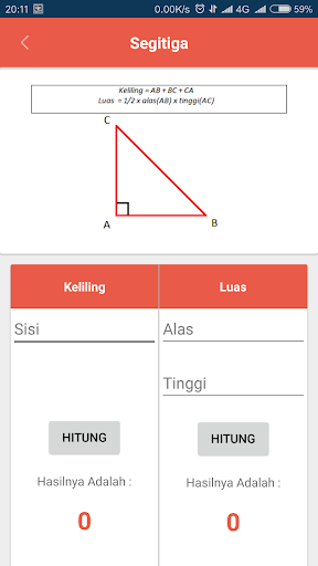Kalkulator Bangun Datar