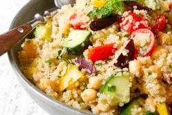 Quinoa Chickpea Salad