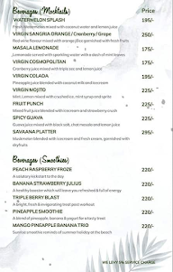 Savaana Cafe & Kitchen menu 3