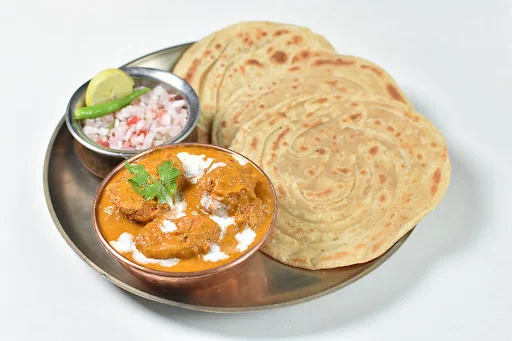 Butter Chicken With Laccha Paratha