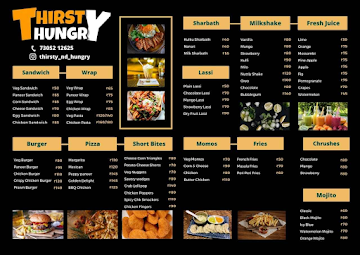 Thirsty & Hungry menu 