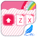 Pink kitty for Hitap Keyboard Apk