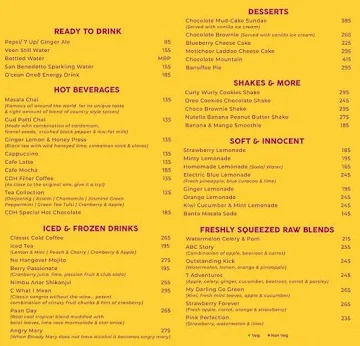 Cafe Delhi Heights menu 