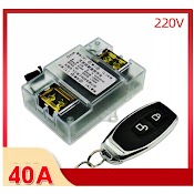 Công Tắc Điều Khiển Từ Xa 100M/40A/220V Rf 433Mhz Cho Máy Bơm Đèn Quạt