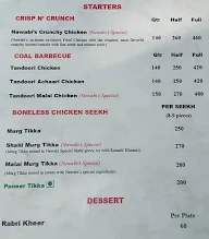 Nawabi Chicken menu 3