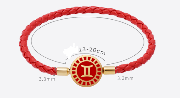 Title 1, Bracelet des douze constellations en corde de c...