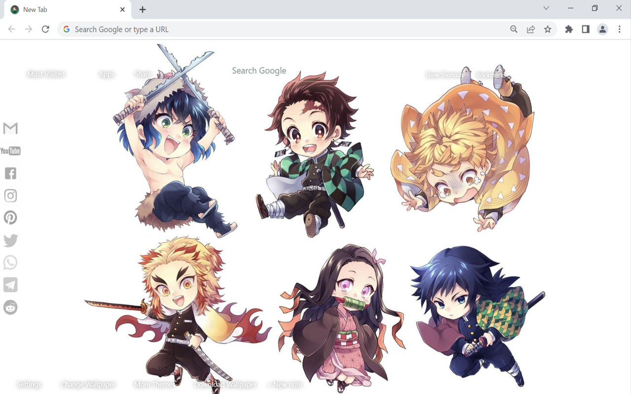 Demon Slayer Chibi Wallpaper Preview image 3