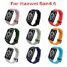 Dây Đeo Đồng Hồ Chất Liệu Silicon Thiết Kế Nhiều Lỗ Thay Thế Cho Huawei Band 6/Honor Band 6