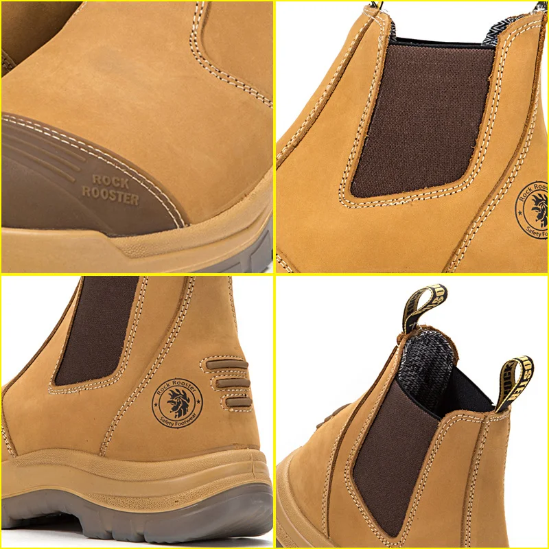 Botas de segurança para trabalho com biqueira de aço, antiestáticas, anti-impacto e anti-perfuração. Proteção completa e segura.