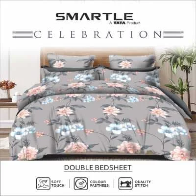 Smartle Celebration Double Bedsheet Flora Pack Of 1