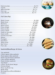 Royal Cakes & Bakes menu 1