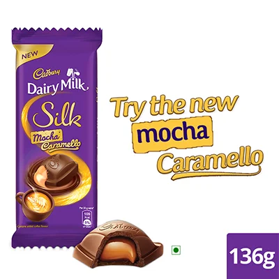 Cadbury Dairy Milk Silk Mocha Caramello Chocolate Bar 136G