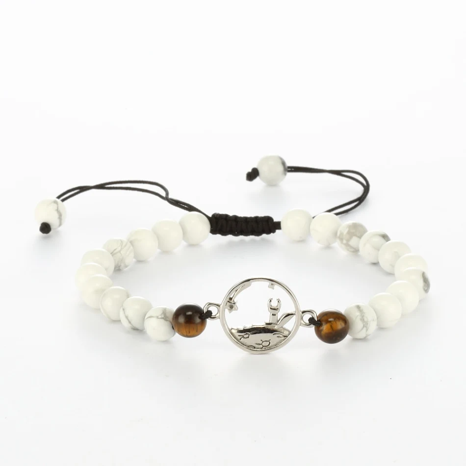 Bracelet couple perlé en obsidienne et œil de tigre, symbole de force et protection. Un cadeau parfait et plein de sens pour les amoureux.