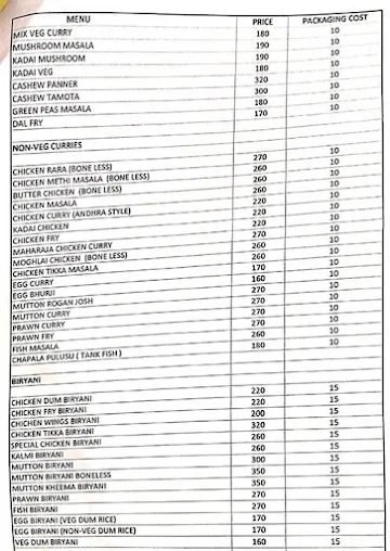 Swagrama Food Court- S.F.C menu 