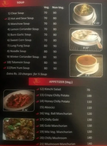 Tenzin Kitchen menu 