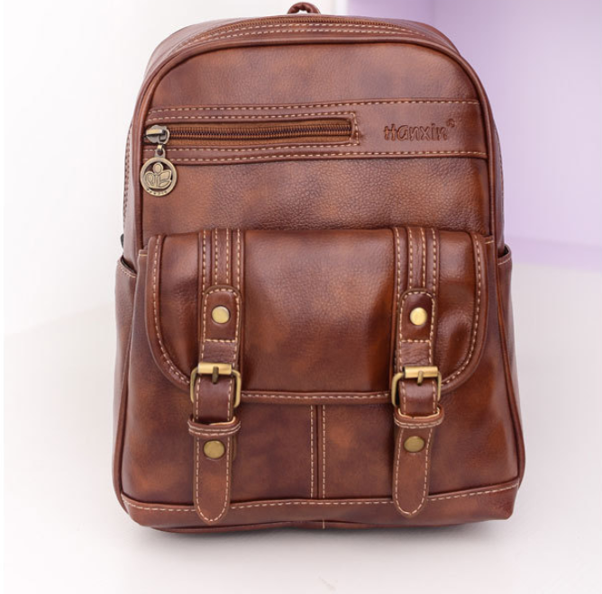 Mochila de moda vintage, perfeita para viagens e uso diário. Design retrô espaçoso com diversos compartimentos e conforto.