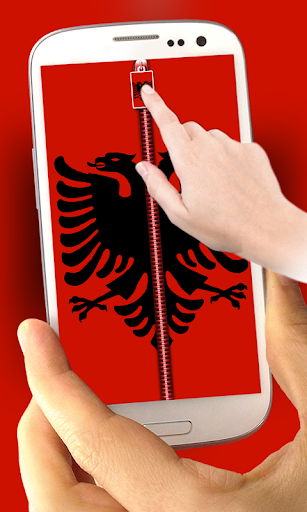 免費下載個人化APP|Albania Flag Zipper LockScreen app開箱文|APP開箱王