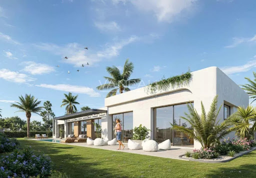 Maison contemporaine avec piscine et jardin 1