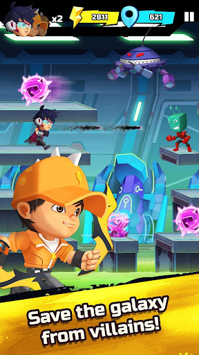 BoBoiBoy Galaxy Run Fight Aliens to Defend Earth