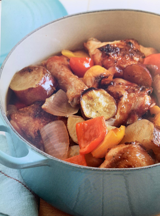 Ginger chicken casserole.