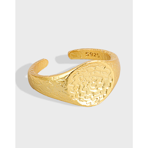 Title 7, S925 Sterling Silver Ring featuring an irregula...