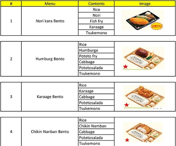 Honjin Karaoke menu 